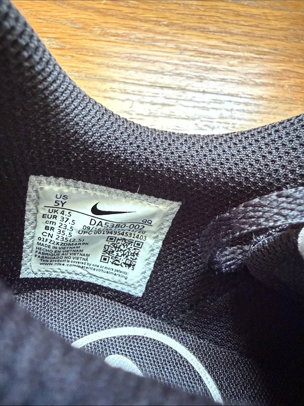 Nike Kids Black Sneakers